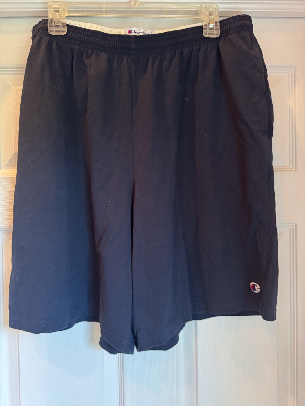 Champion Men's Dark Navy Athletic Shorts with Logo XXL